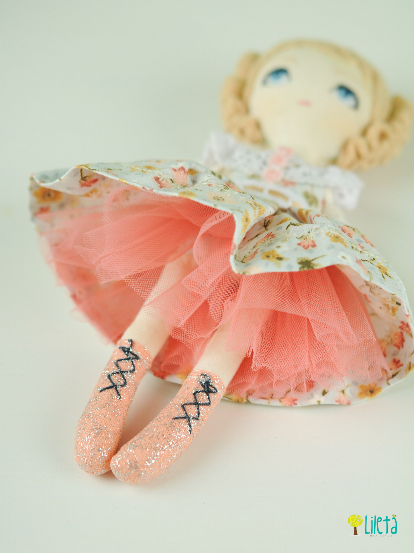 💙 Celeste – The Gentle Flower Whisperer Doll | Handmade soft-spoken doll for curious hearts